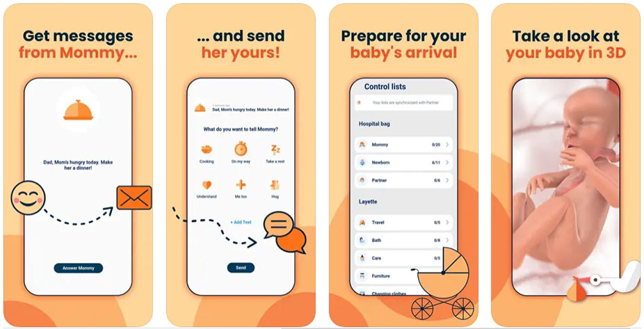 HiDaddy mobile application for pregnancy