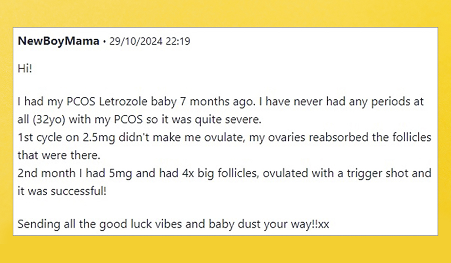 letrozole pregnancy story